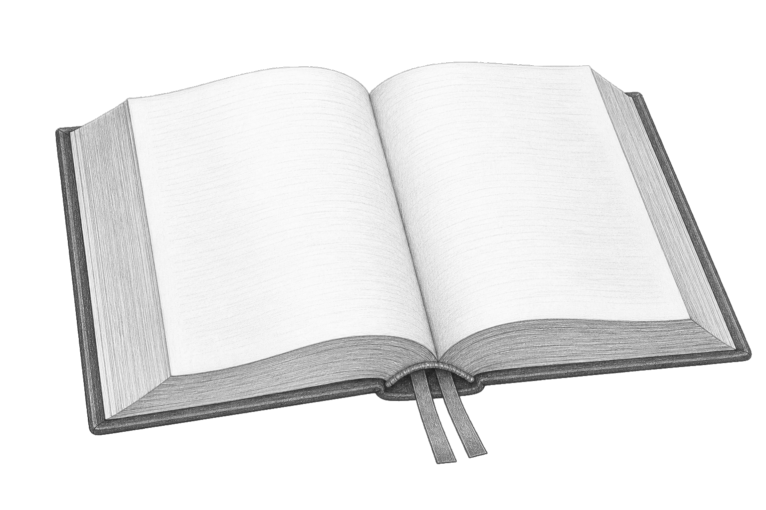 Pencil study: Gospel book