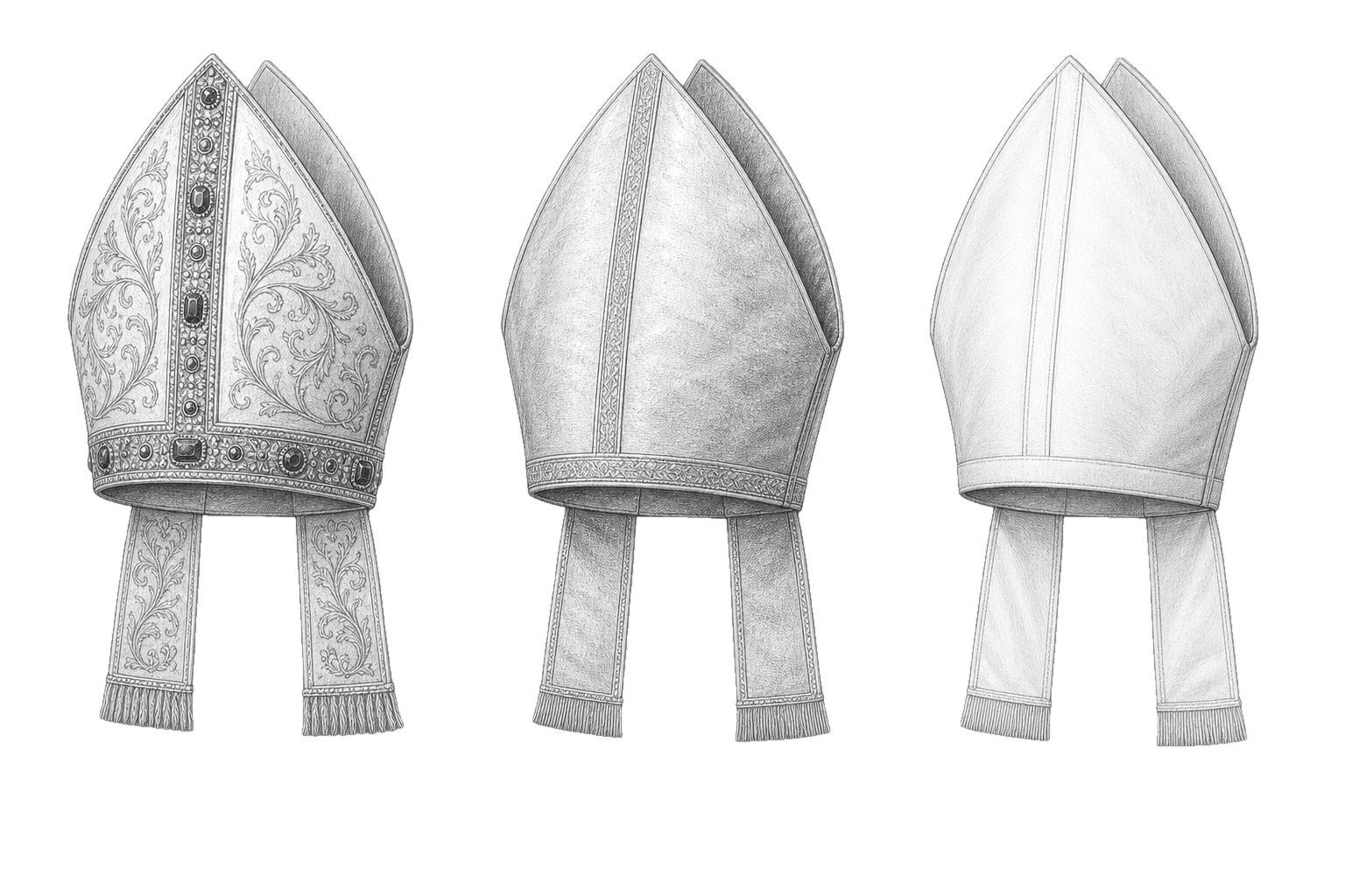Pencil study: Mitre