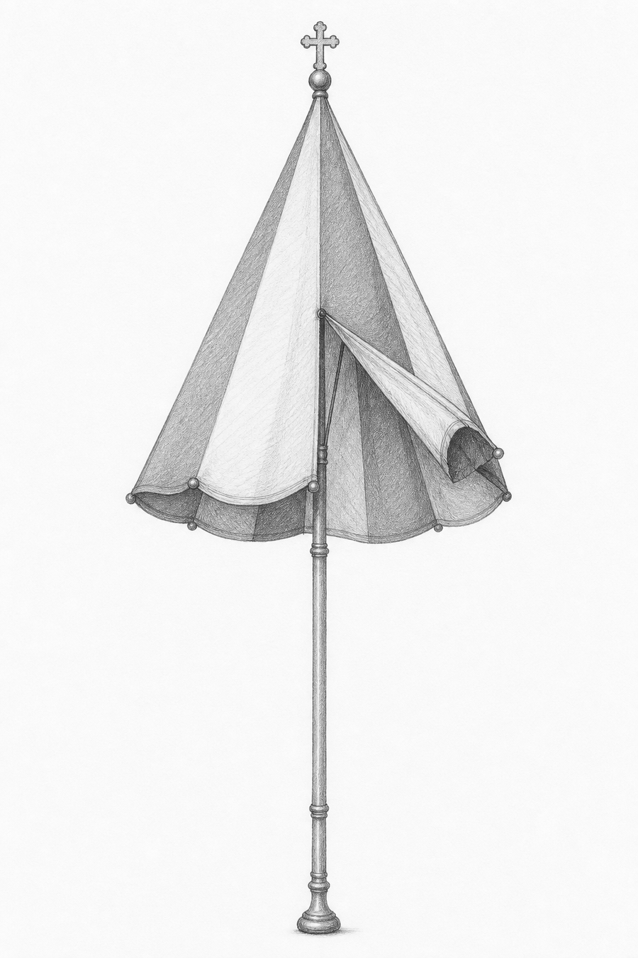 Pencil study: Basilical conopaeum