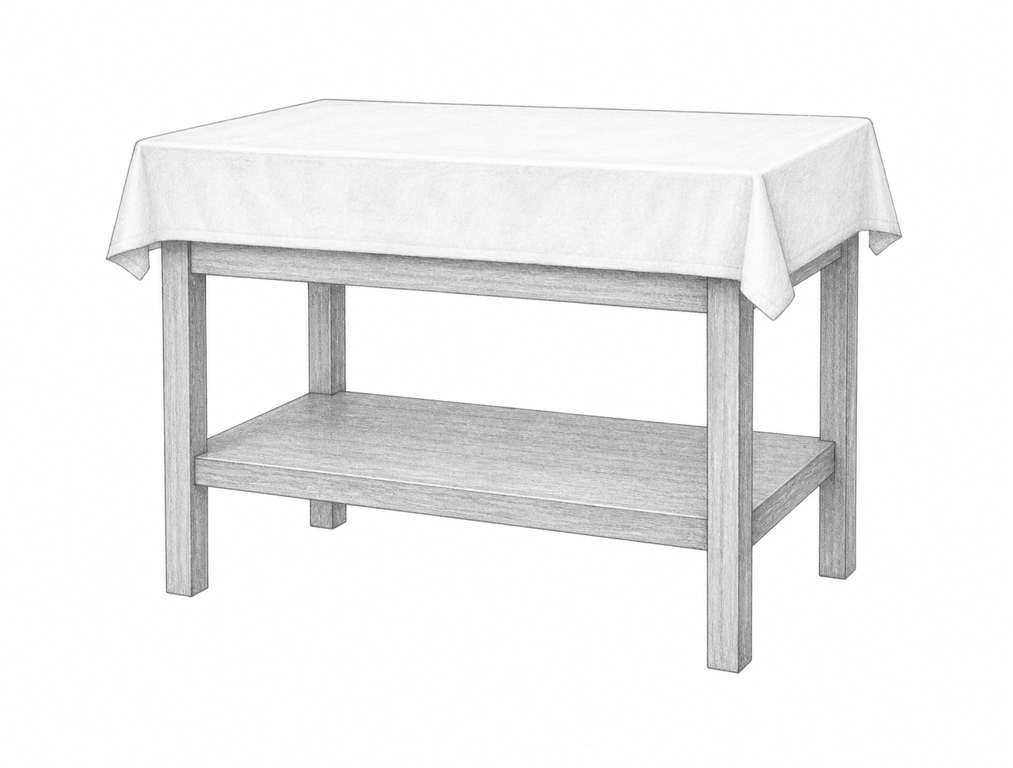 Pencil study: Credence table