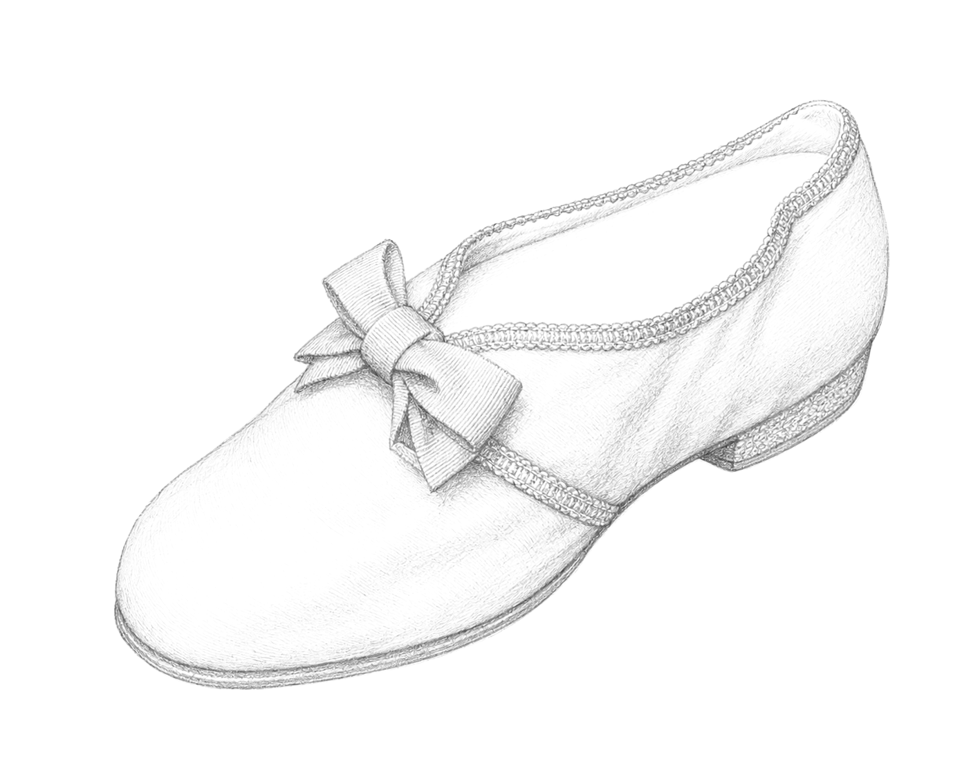 Pencil study: Pontifical sandal