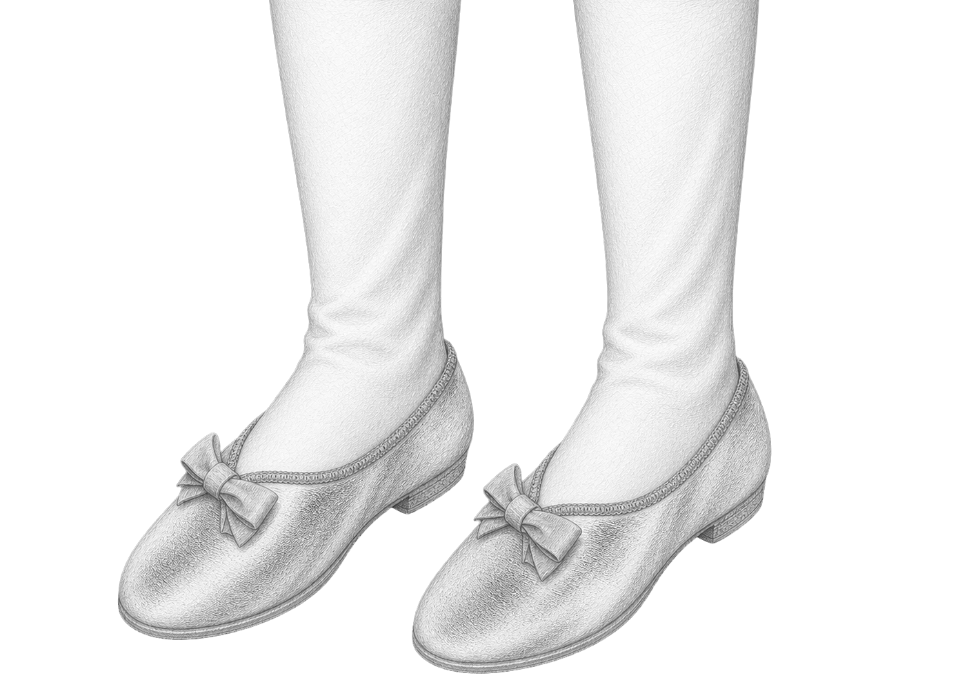Pencil study: Pontifical buskin · Pontifical sandal
